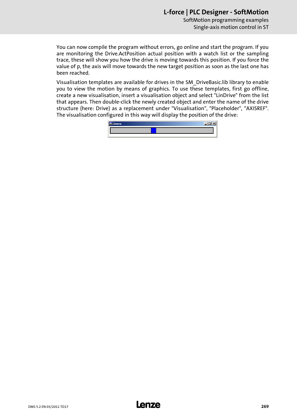 Lenze PLC Designer PLC-Designer (R2-x) SoftMotion User Manual | Page 269 / 290