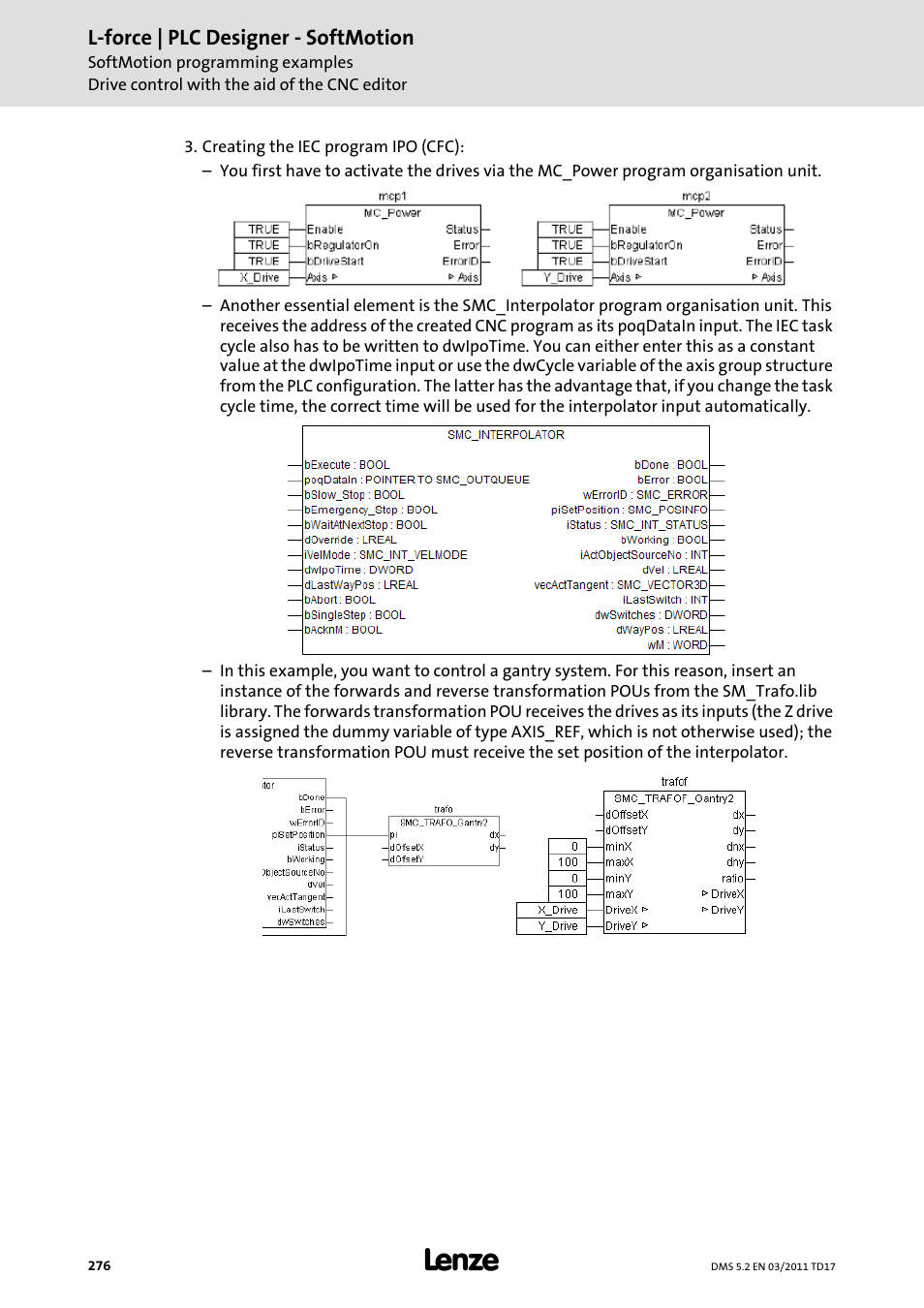 Lenze PLC Designer PLC-Designer (R2-x) SoftMotion User Manual | Page 276 / 290