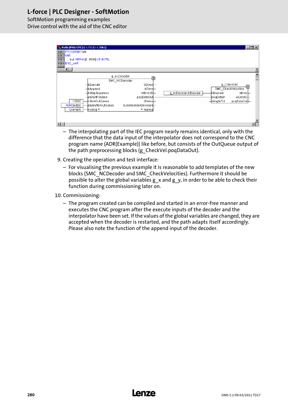 L-force | plc designer - softmotion | Lenze PLC Designer PLC-Designer (R2-x) SoftMotion User Manual | Page 280 / 290