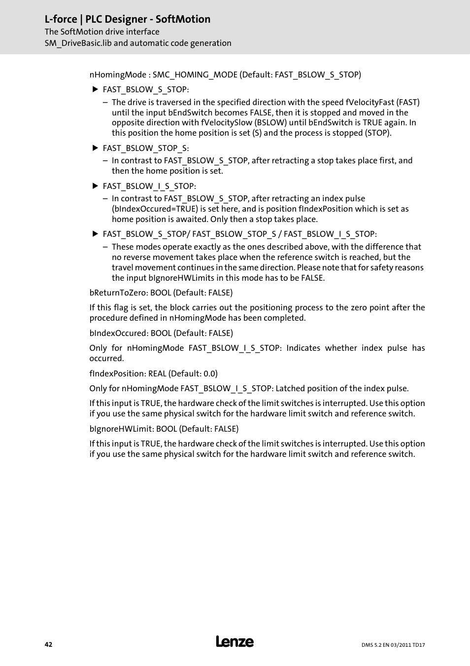 L-force | plc designer - softmotion | Lenze PLC Designer PLC-Designer (R2-x) SoftMotion User Manual | Page 42 / 290