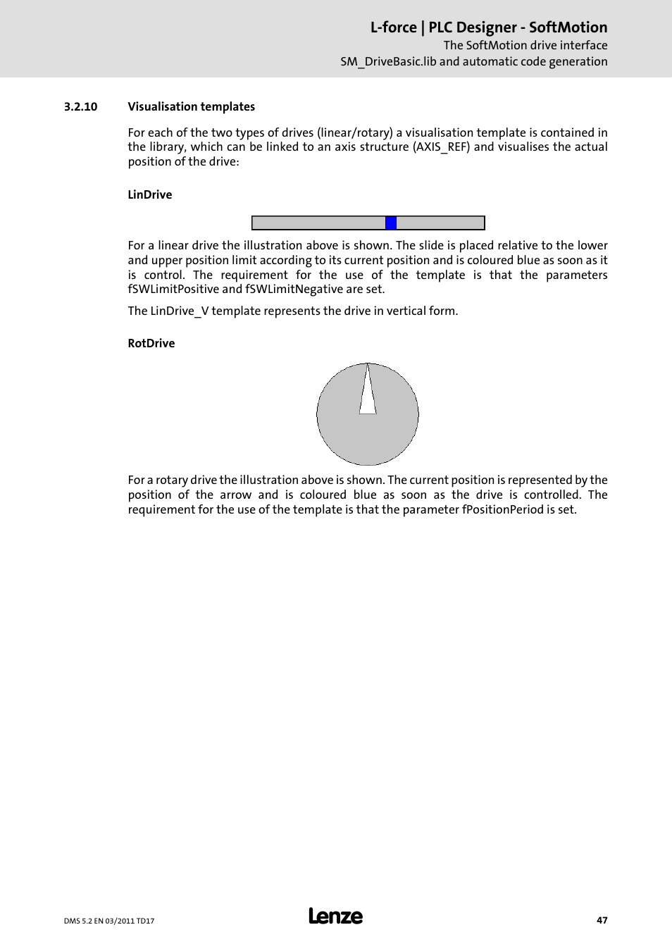 10 visualisation templates, Visualisation templates, L-force | plc designer - softmotion | Lenze PLC Designer PLC-Designer (R2-x) SoftMotion User Manual | Page 47 / 290