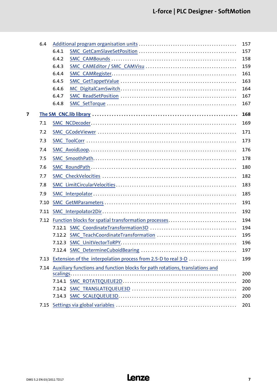 L-force | plc designer - softmotion | Lenze PLC Designer PLC-Designer (R2-x) SoftMotion User Manual | Page 7 / 290