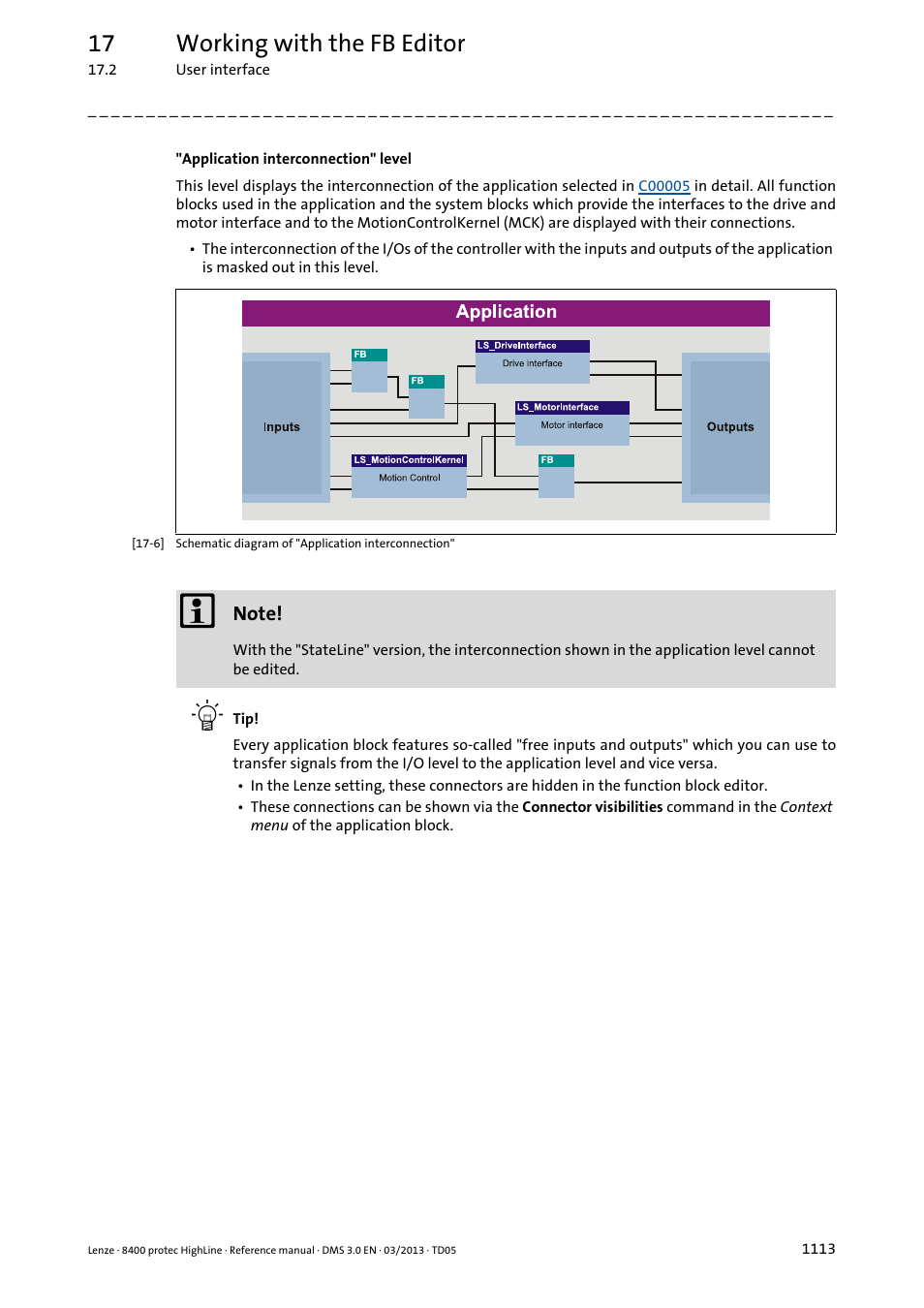 17 working with the fb editor | Lenze 8400 User Manual | Page 1113 / 1494