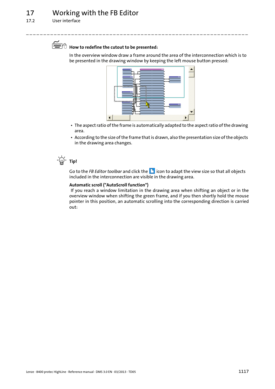 17 working with the fb editor | Lenze 8400 User Manual | Page 1117 / 1494