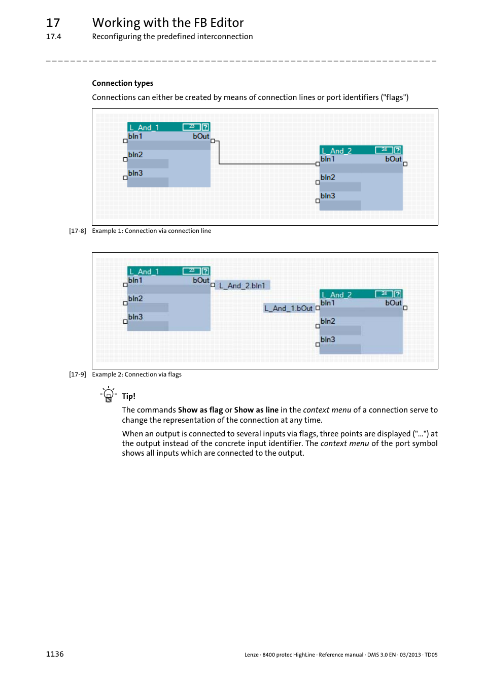 17 working with the fb editor | Lenze 8400 User Manual | Page 1136 / 1494