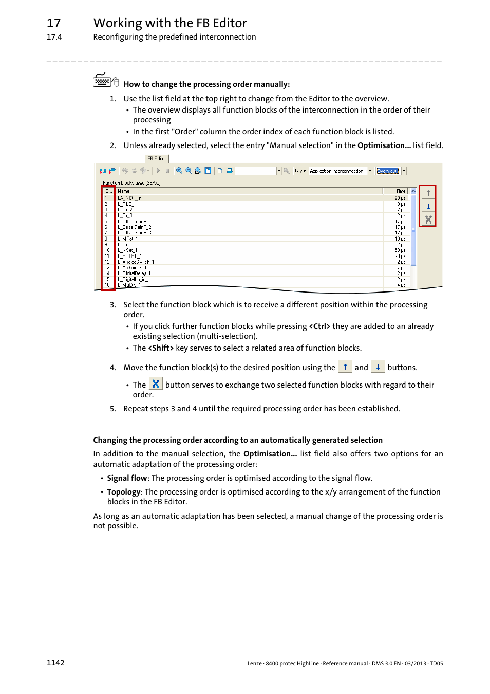 17 working with the fb editor | Lenze 8400 User Manual | Page 1142 / 1494