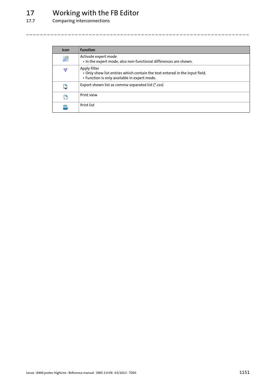 17 working with the fb editor | Lenze 8400 User Manual | Page 1151 / 1494