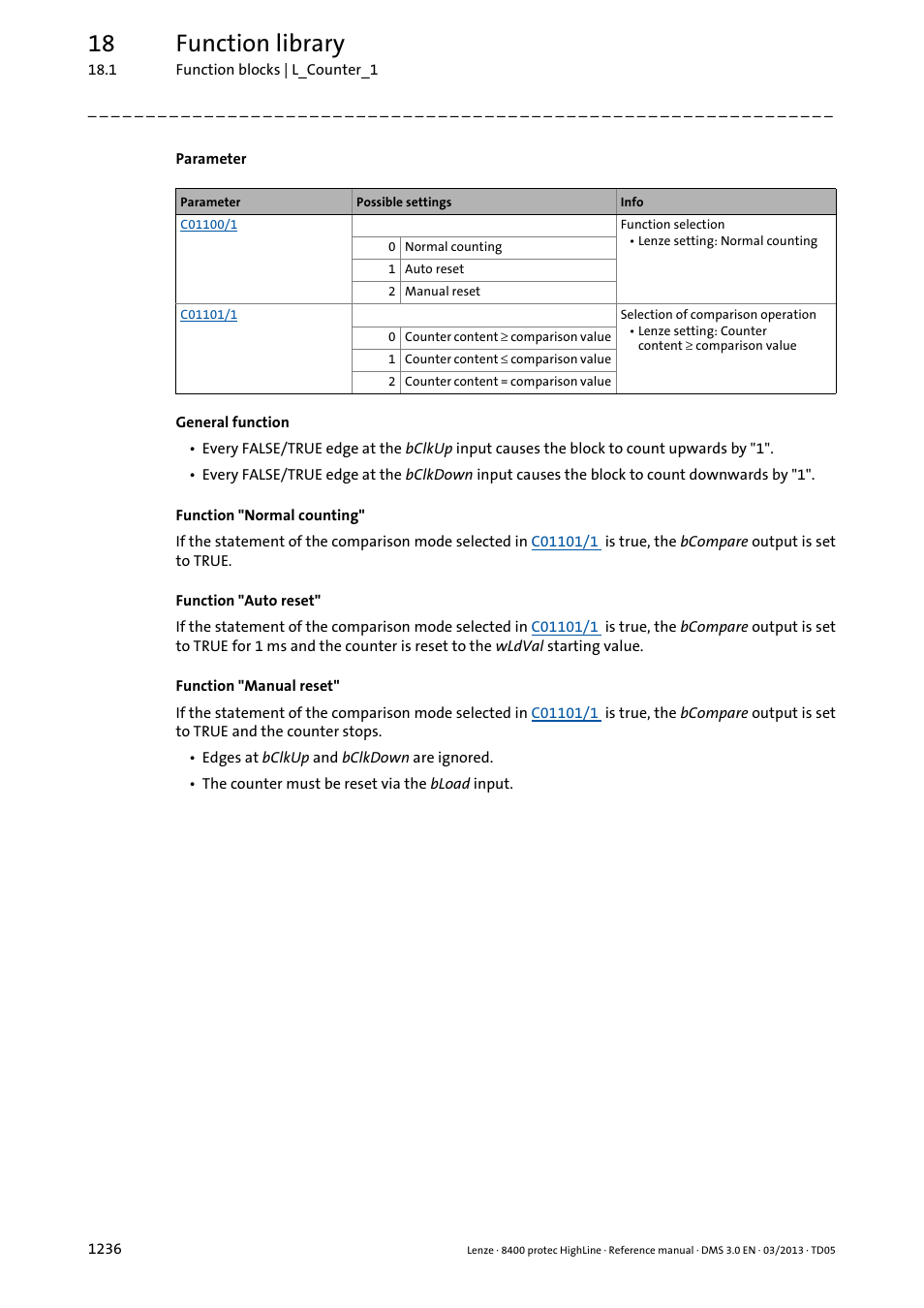 18 function library | Lenze 8400 User Manual | Page 1236 / 1494