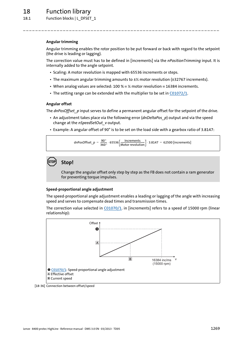 18 function library, Stop | Lenze 8400 User Manual | Page 1269 / 1494