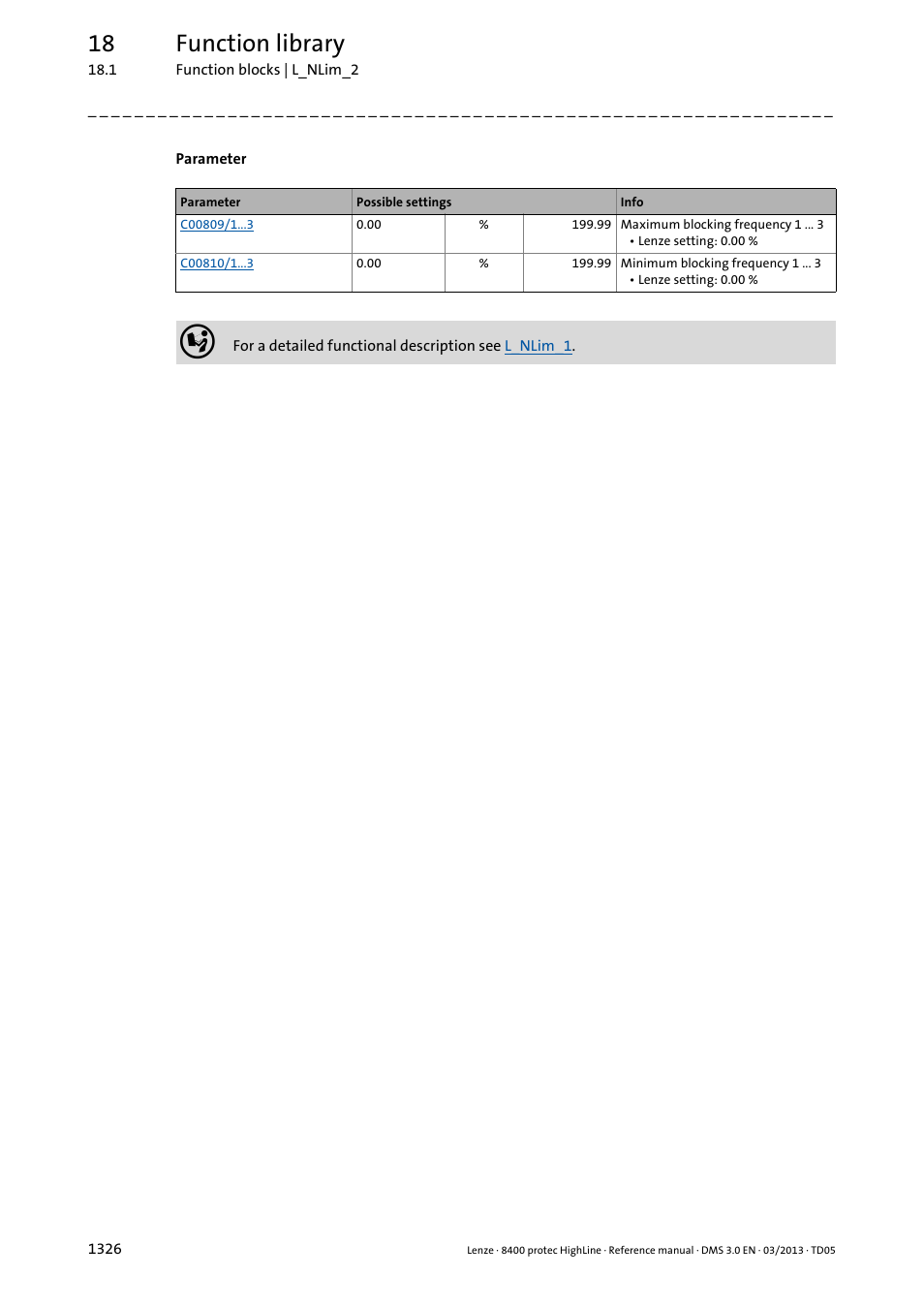 18 function library | Lenze 8400 User Manual | Page 1326 / 1494