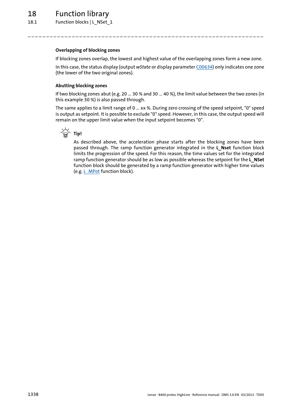 18 function library | Lenze 8400 User Manual | Page 1338 / 1494