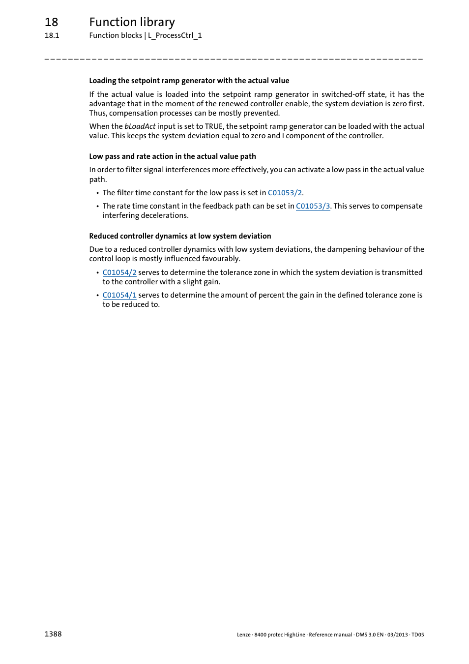 18 function library | Lenze 8400 User Manual | Page 1388 / 1494