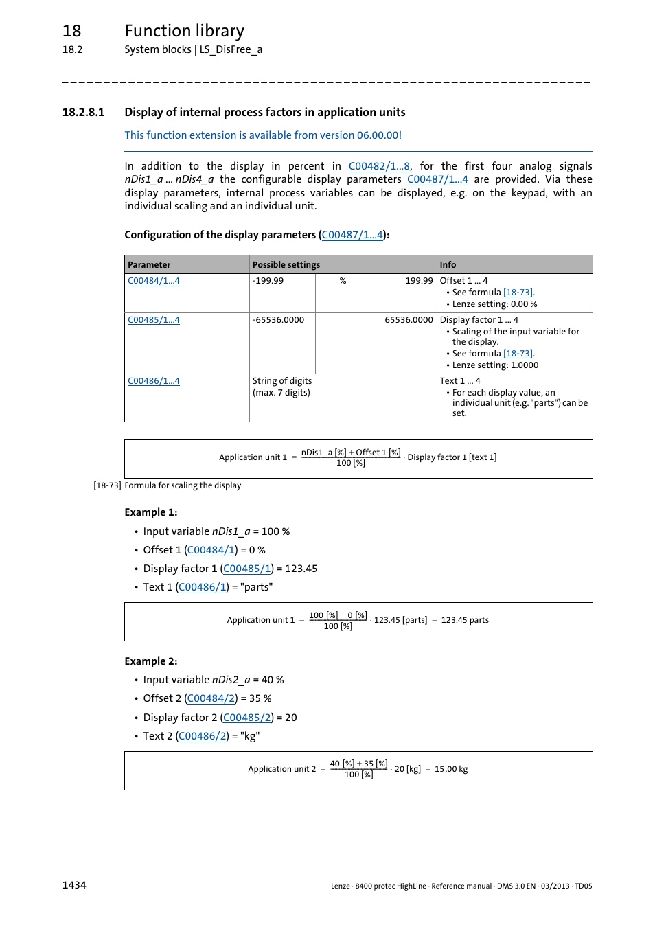 18 function library | Lenze 8400 User Manual | Page 1434 / 1494