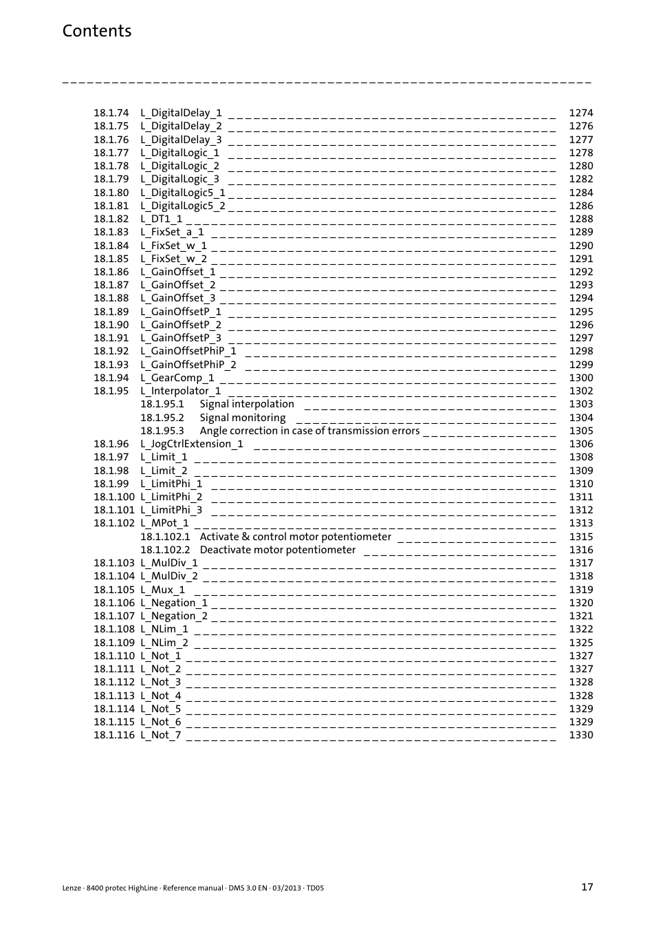 Lenze 8400 User Manual | Page 17 / 1494