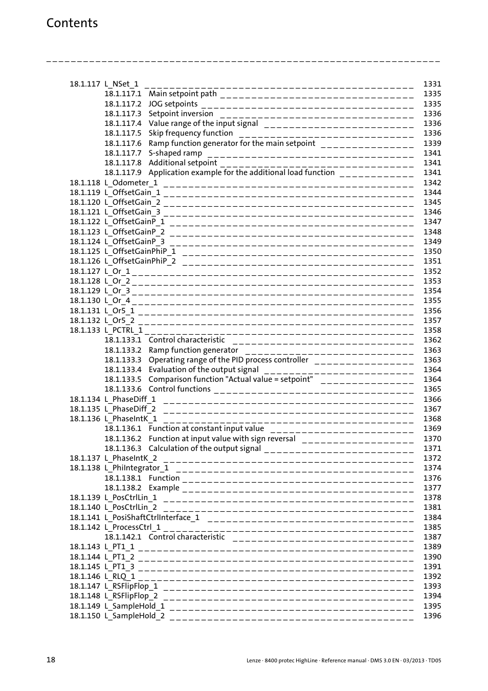 Lenze 8400 User Manual | Page 18 / 1494