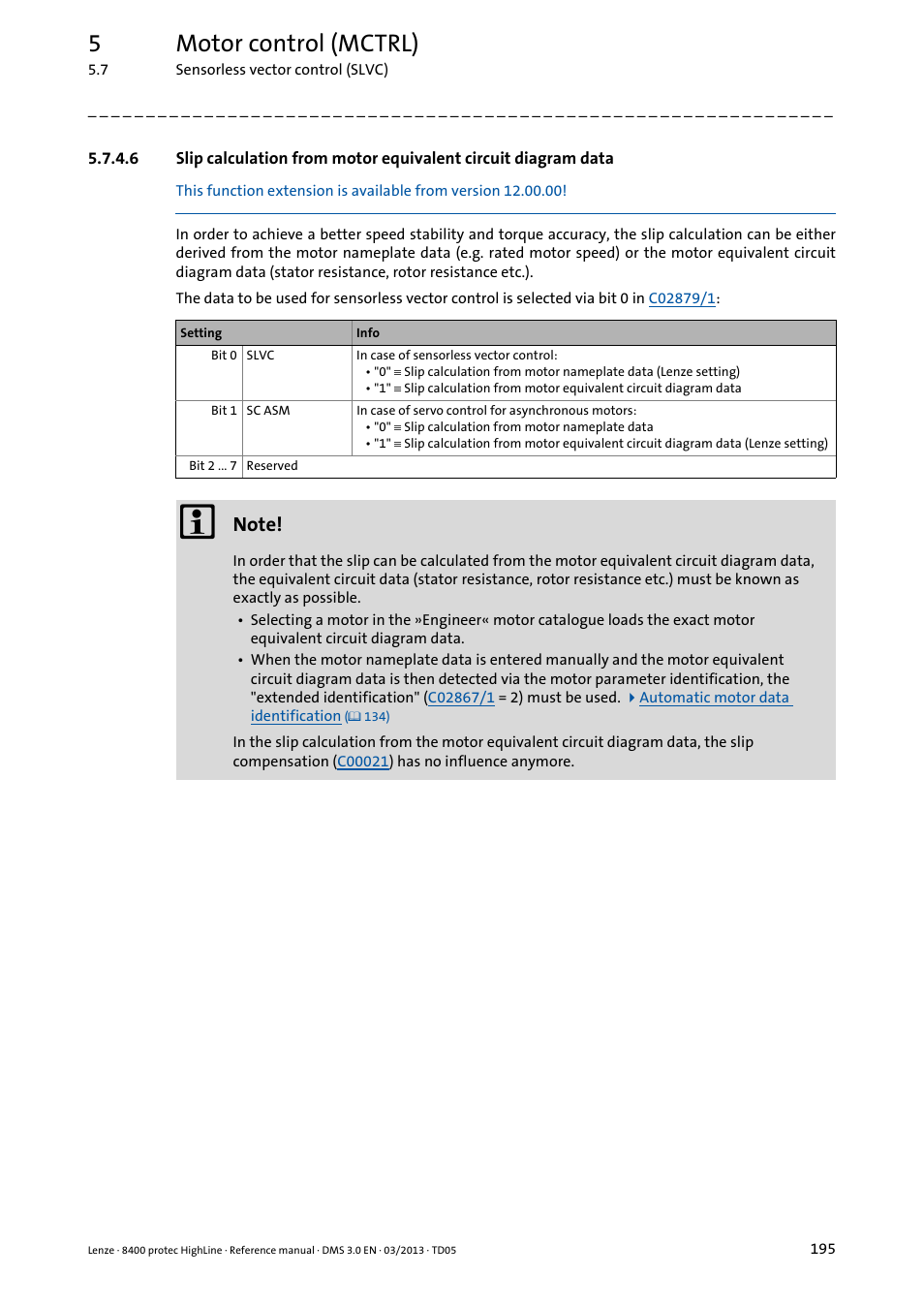 5motor control (mctrl) | Lenze 8400 User Manual | Page 195 / 1494