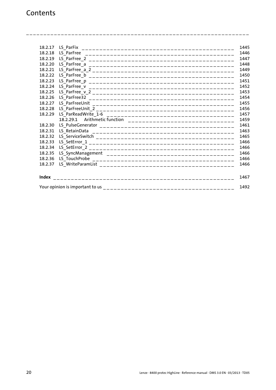 Lenze 8400 User Manual | Page 20 / 1494