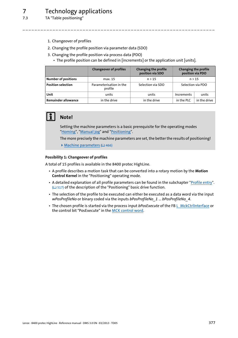 7technology applications | Lenze 8400 User Manual | Page 377 / 1494