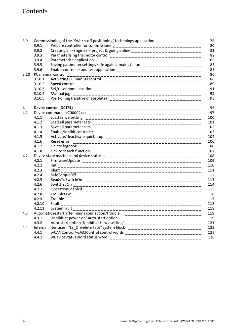 Lenze 8400 User Manual | Page 4 / 1494