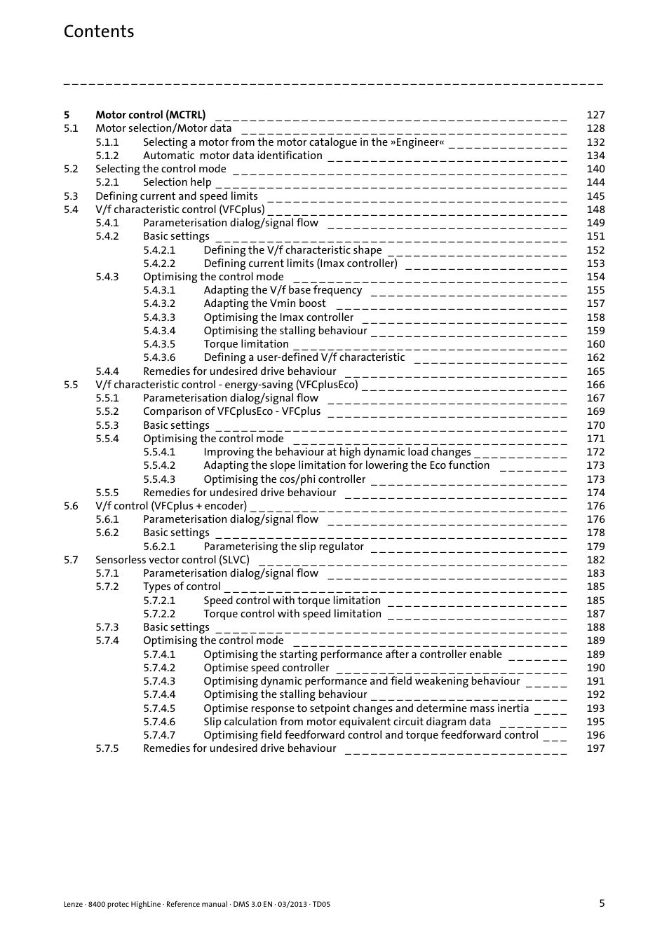 Lenze 8400 User Manual | Page 5 / 1494