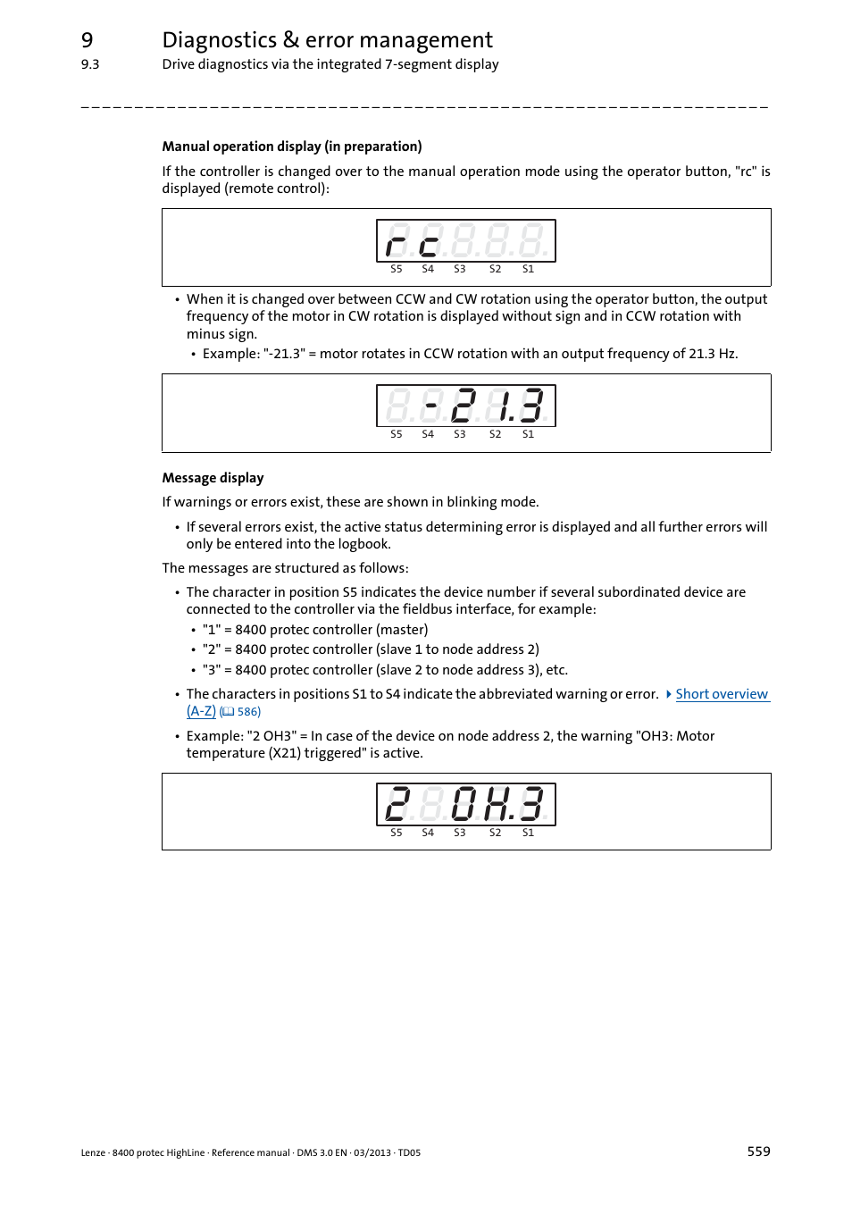 88 8 r, 2h 3 o | Lenze 8400 User Manual | Page 559 / 1494