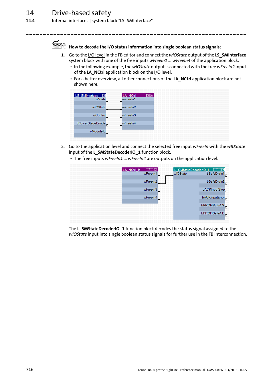 14 drive-based safety | Lenze 8400 User Manual | Page 716 / 1494