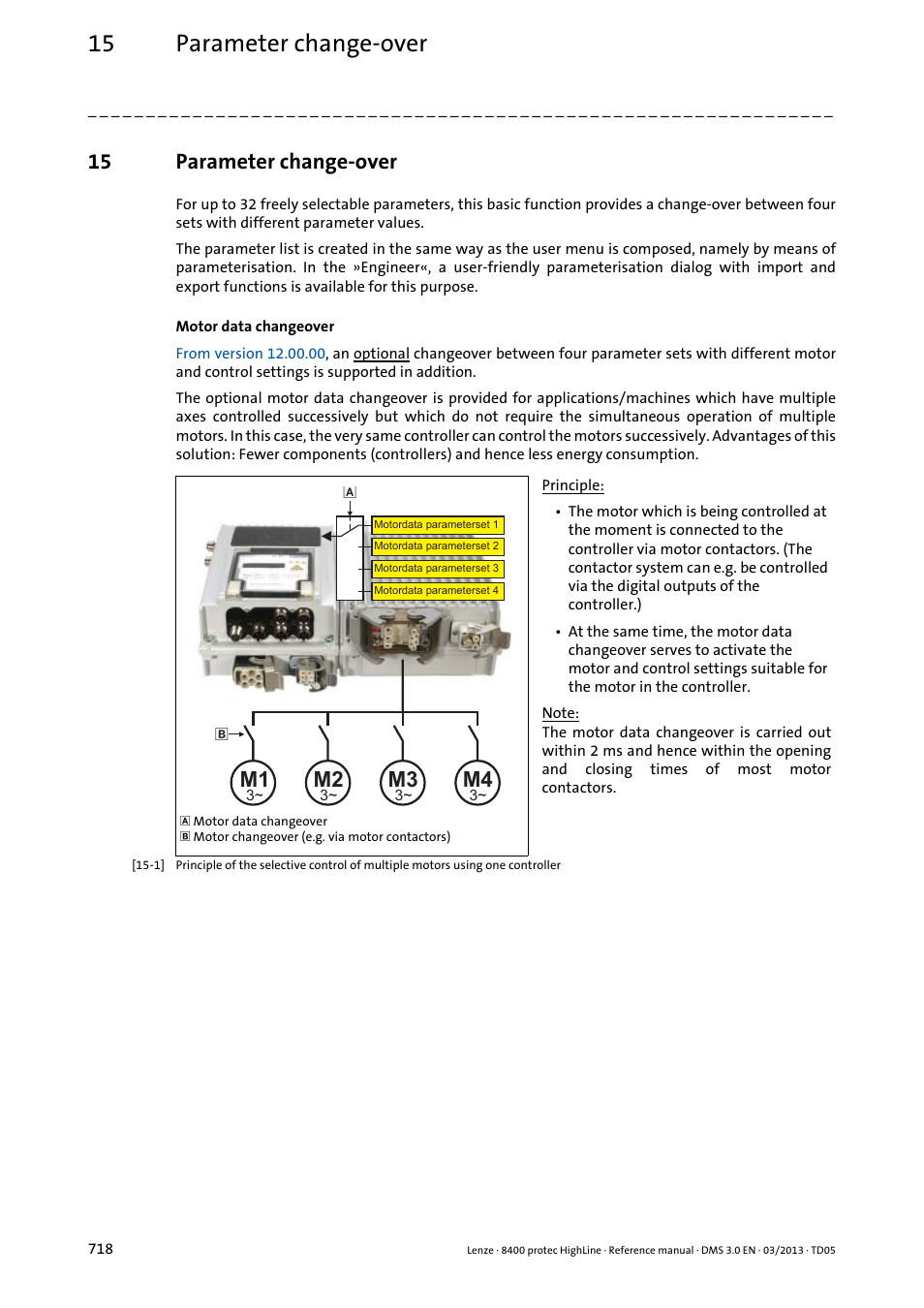 15 parameter change-over, Parameter change-over | Lenze 8400 User Manual | Page 718 / 1494