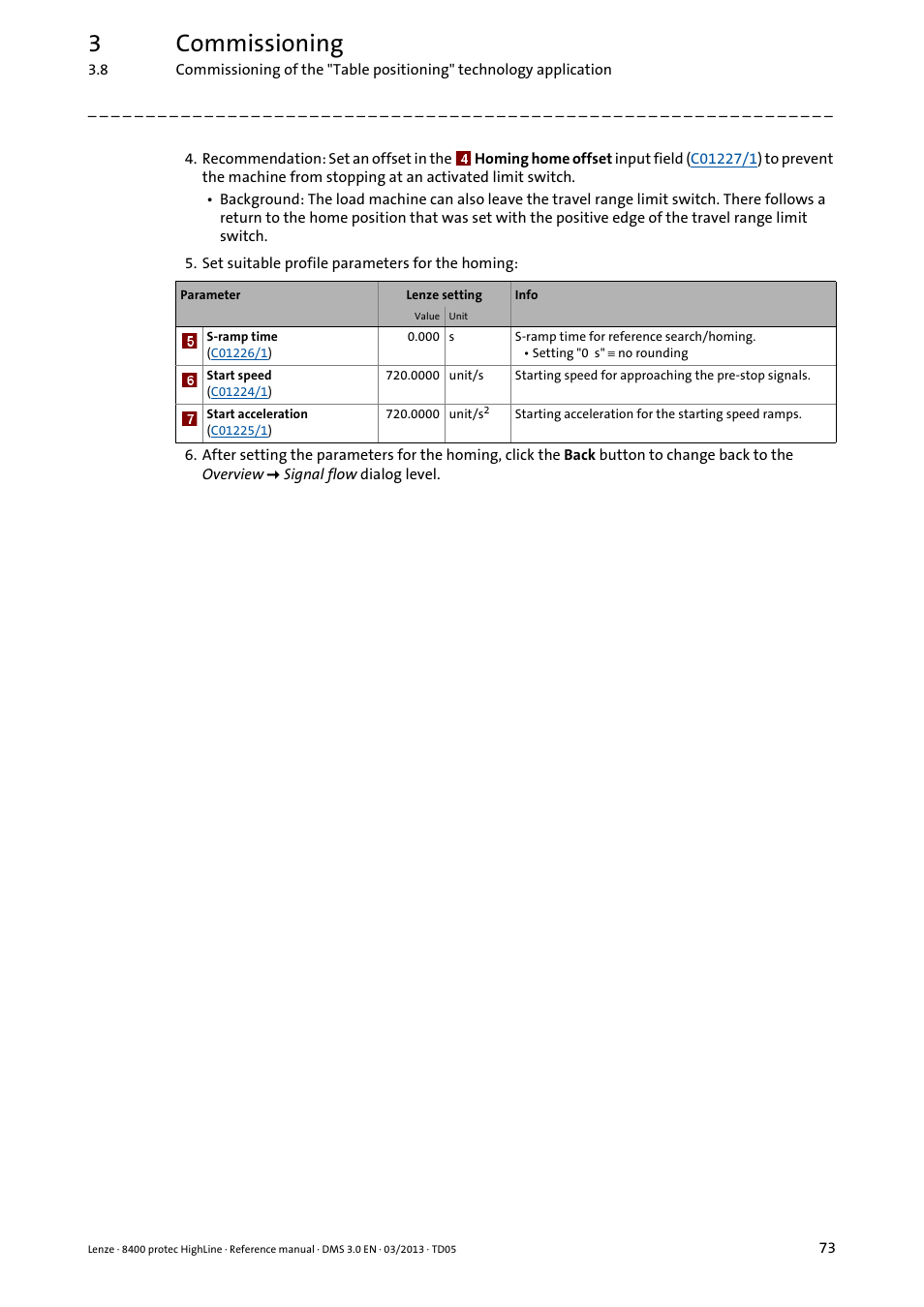 3commissioning | Lenze 8400 User Manual | Page 73 / 1494