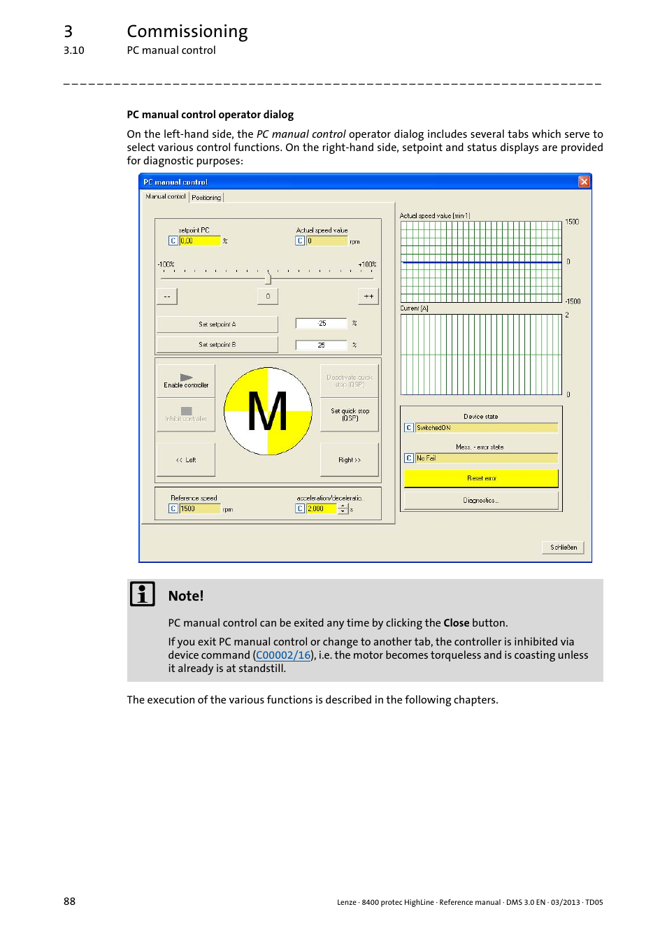 3commissioning | Lenze 8400 User Manual | Page 88 / 1494