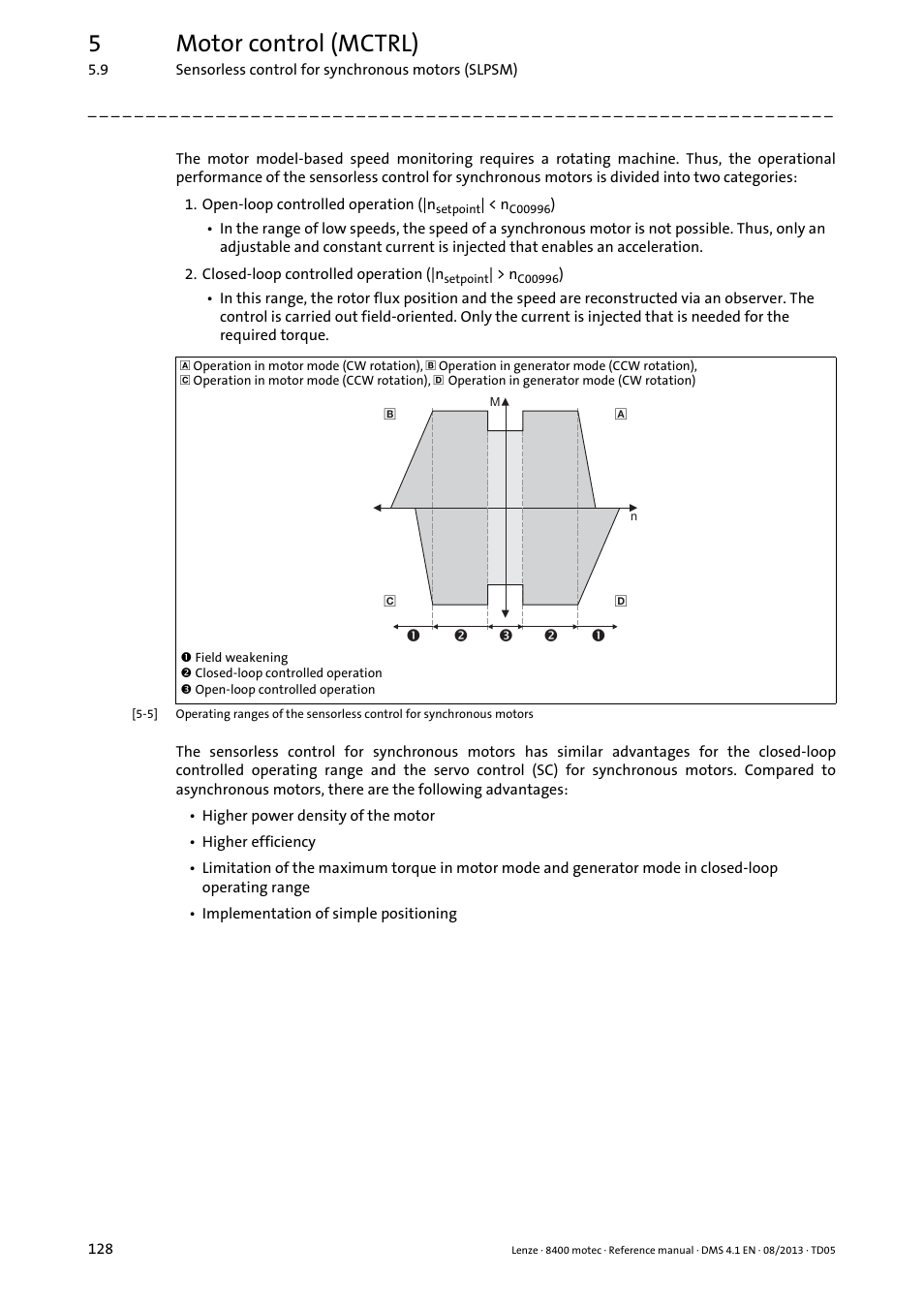 5motor control (mctrl) | Lenze 8400 motec User Manual | Page 128 / 518