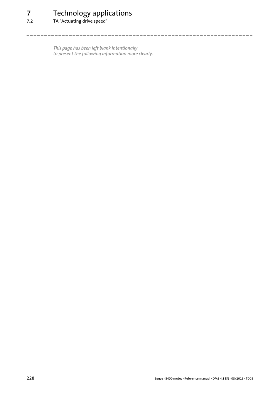 7technology applications | Lenze 8400 motec User Manual | Page 228 / 518