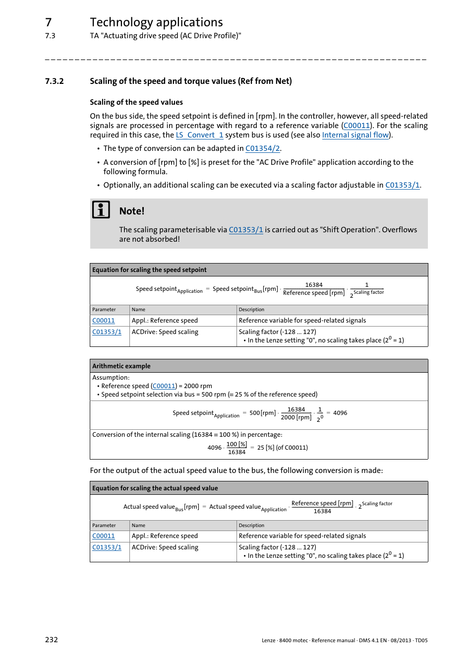 7technology applications | Lenze 8400 motec User Manual | Page 232 / 518