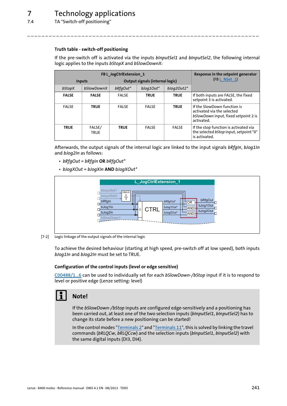 7technology applications | Lenze 8400 motec User Manual | Page 241 / 518