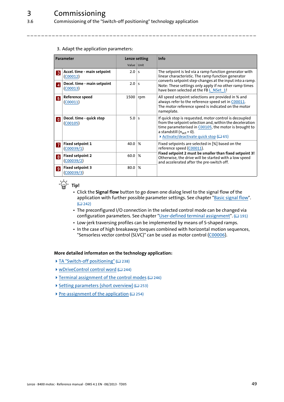 3commissioning | Lenze 8400 motec User Manual | Page 49 / 518