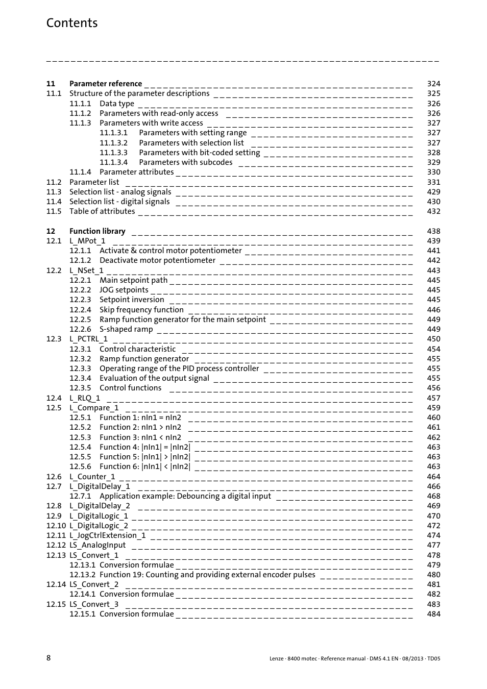 Lenze 8400 motec User Manual | Page 8 / 518