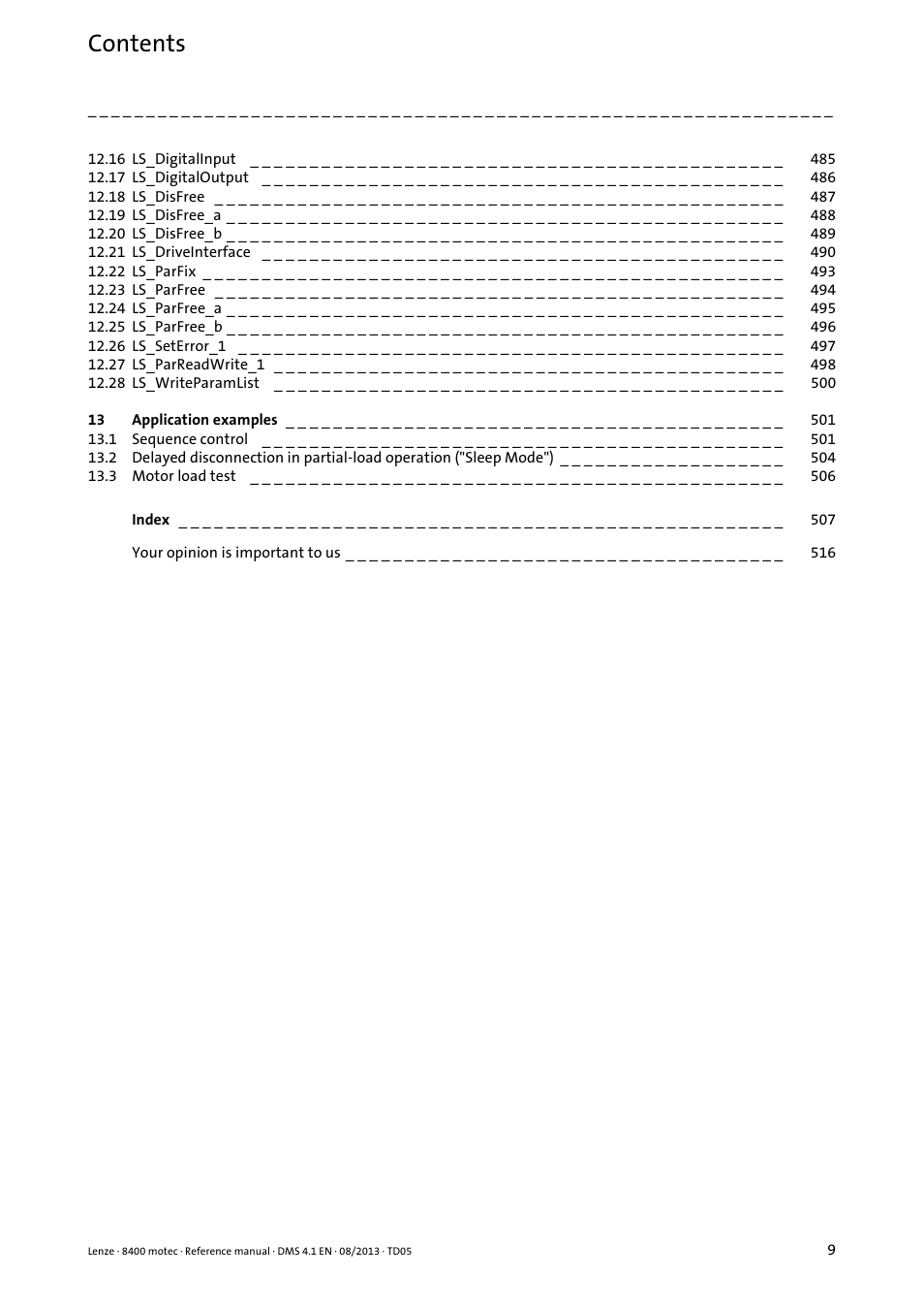 Lenze 8400 motec User Manual | Page 9 / 518