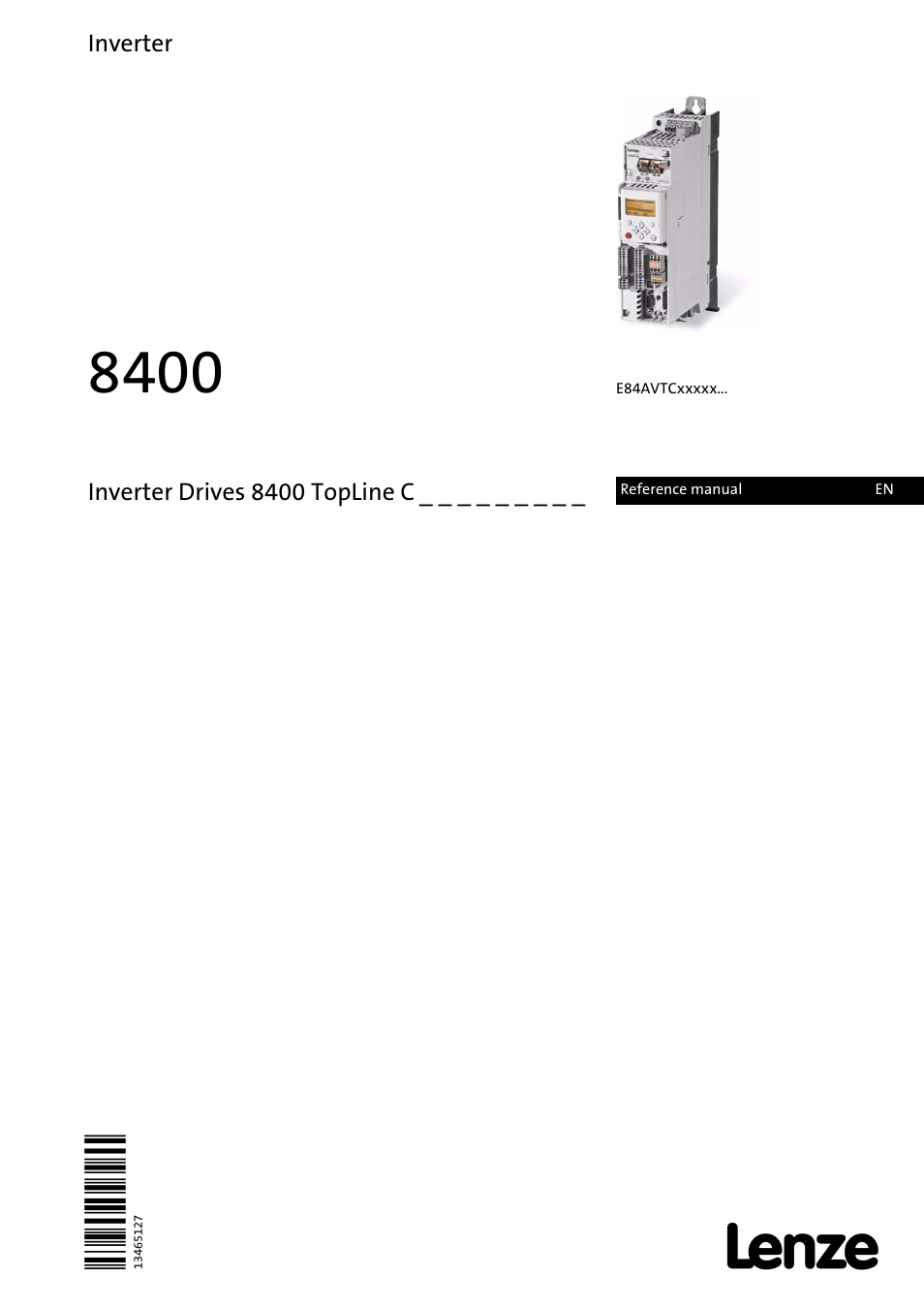 Lenze 8400 TopLine User Manual | 1760 pages