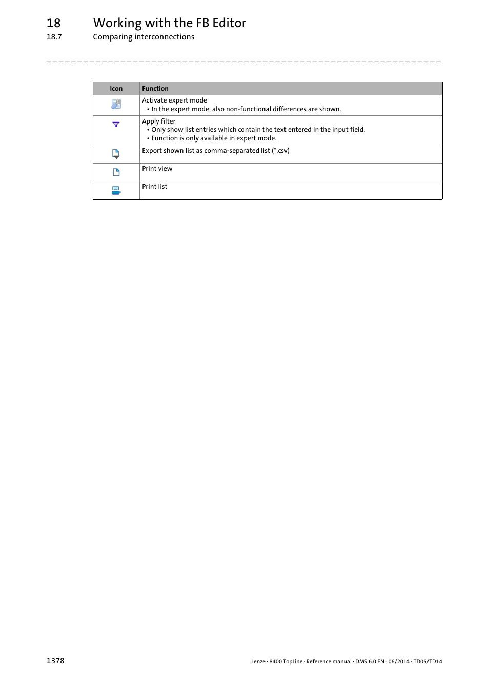 18 working with the fb editor | Lenze 8400 TopLine User Manual | Page 1378 / 1760