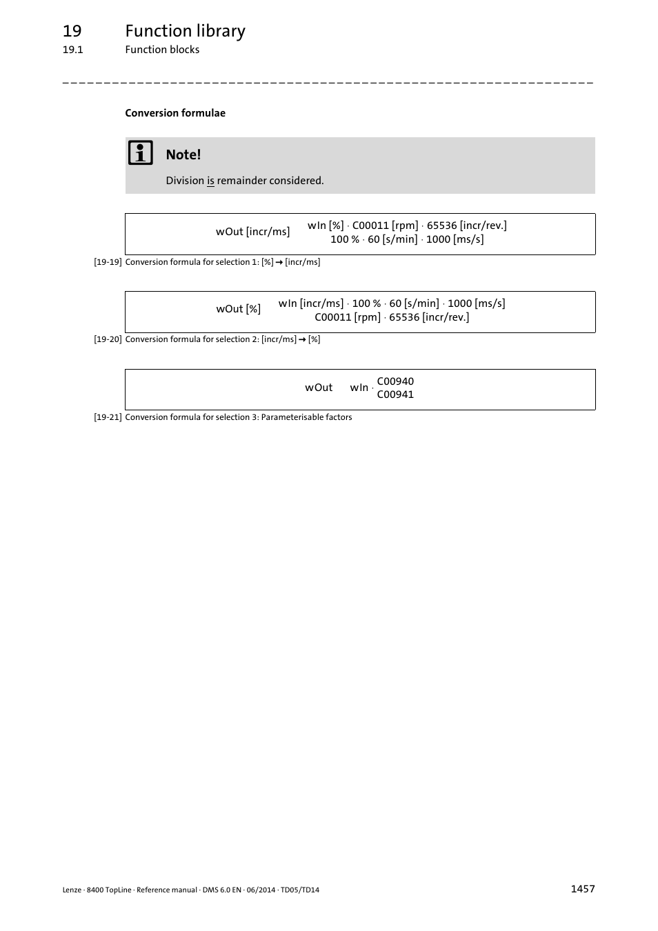 19 function library | Lenze 8400 TopLine User Manual | Page 1457 / 1760