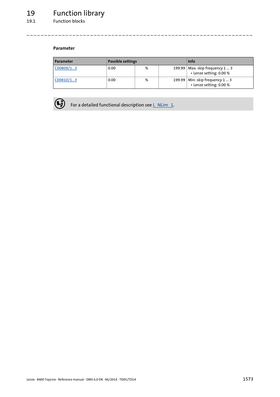19 function library | Lenze 8400 TopLine User Manual | Page 1573 / 1760