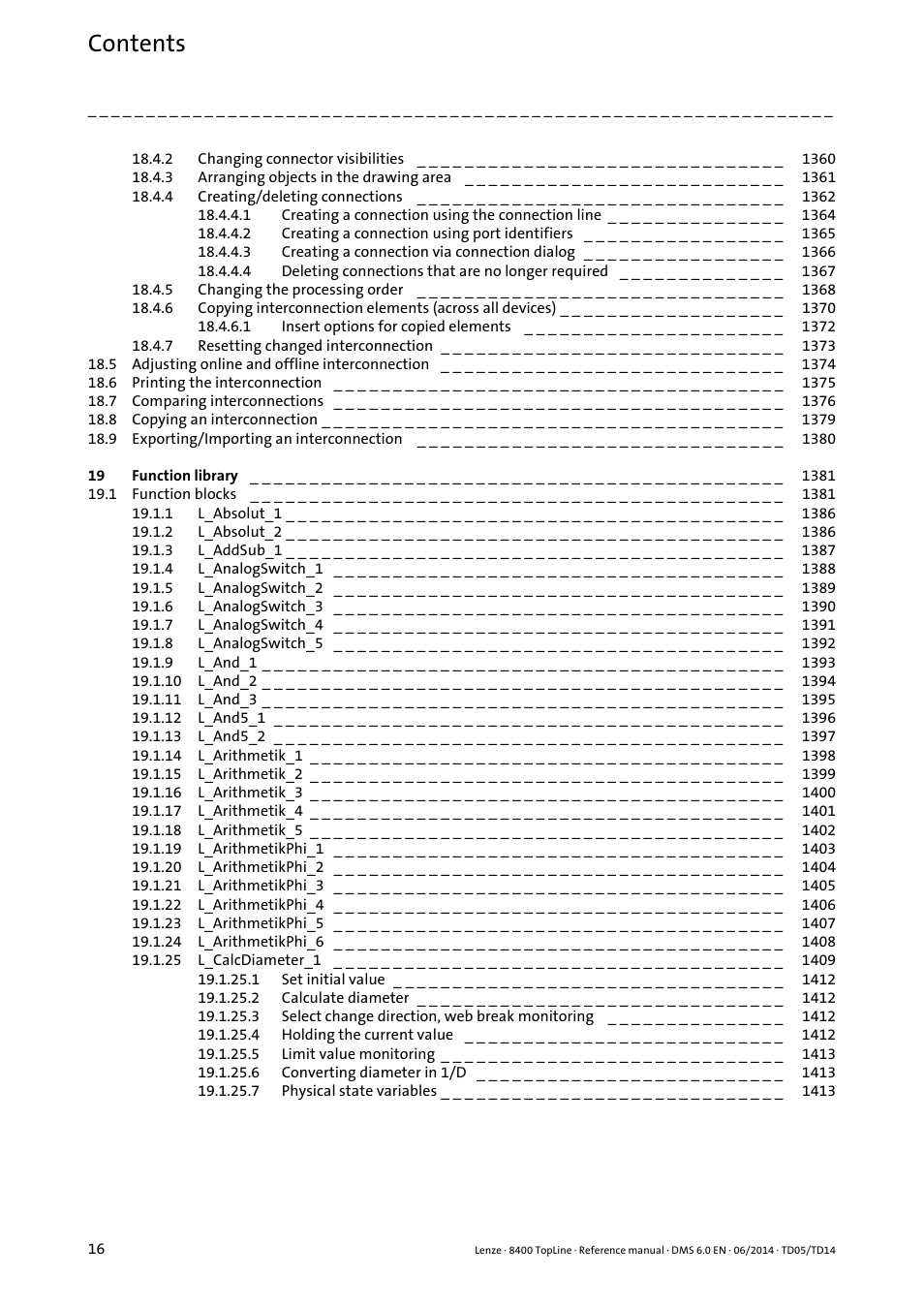 Lenze 8400 TopLine User Manual | Page 16 / 1760