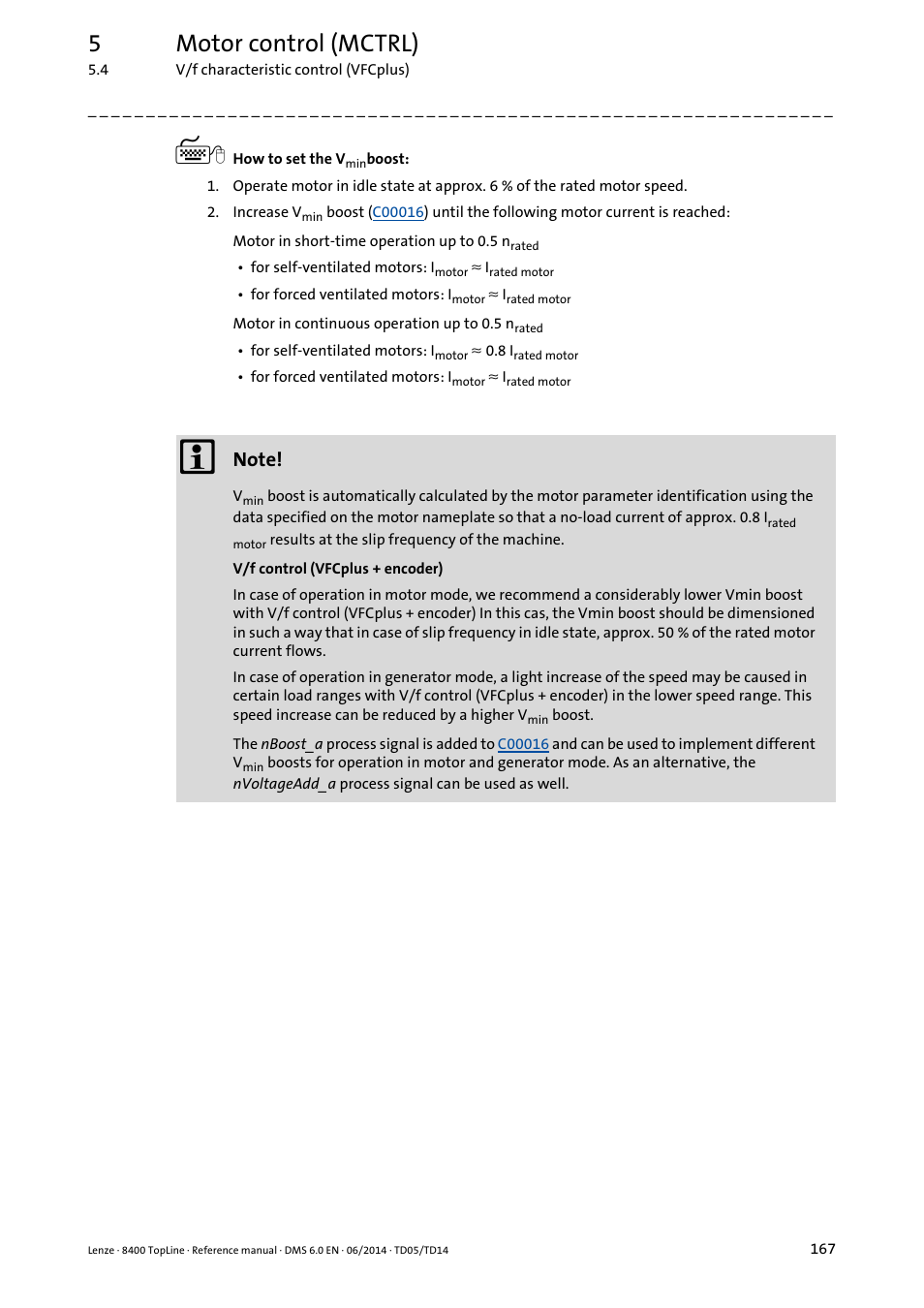 5motor control (mctrl) | Lenze 8400 TopLine User Manual | Page 167 / 1760