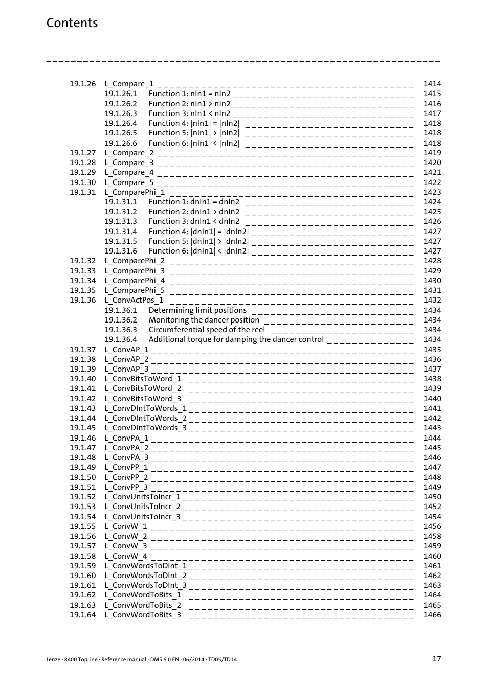 Lenze 8400 TopLine User Manual | Page 17 / 1760