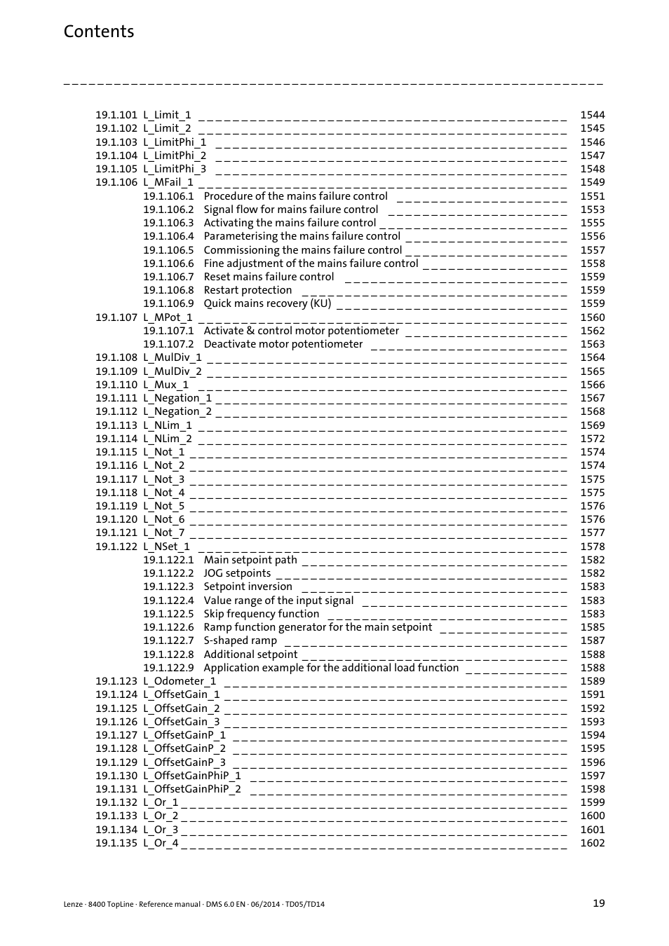 Lenze 8400 TopLine User Manual | Page 19 / 1760