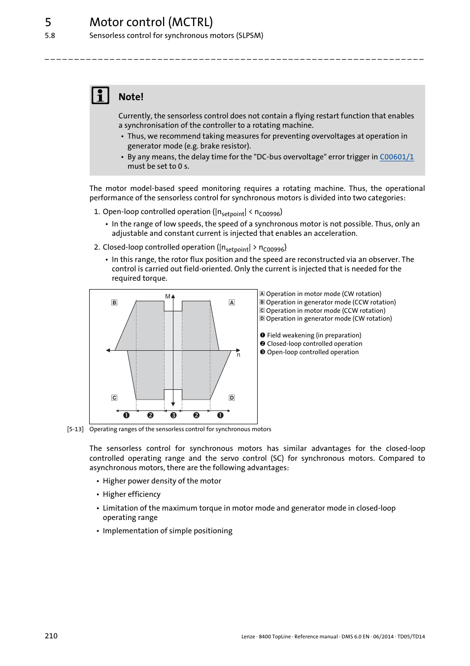 5motor control (mctrl) | Lenze 8400 TopLine User Manual | Page 210 / 1760