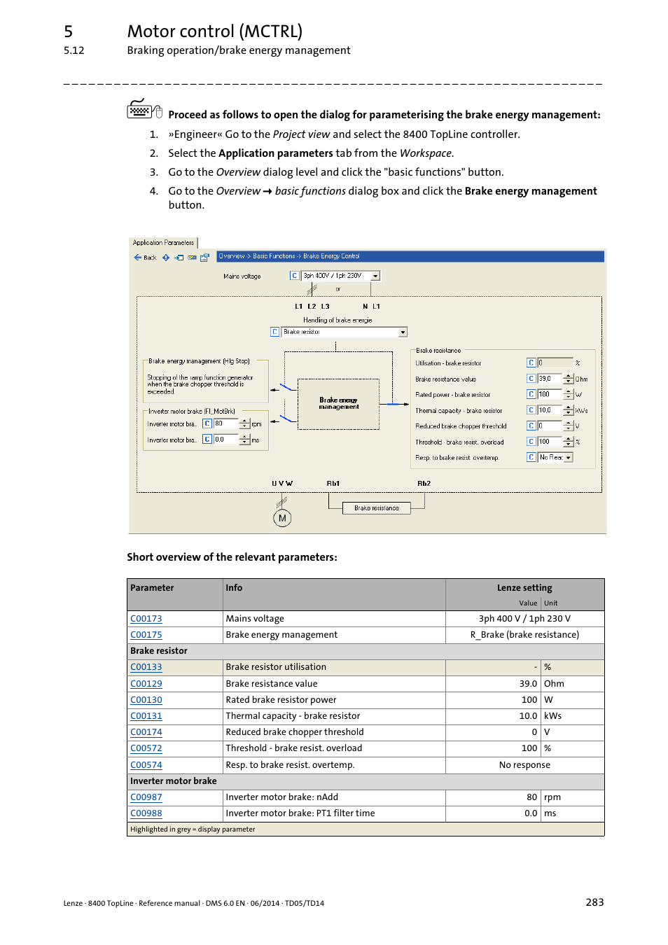 5motor control (mctrl) | Lenze 8400 TopLine User Manual | Page 283 / 1760