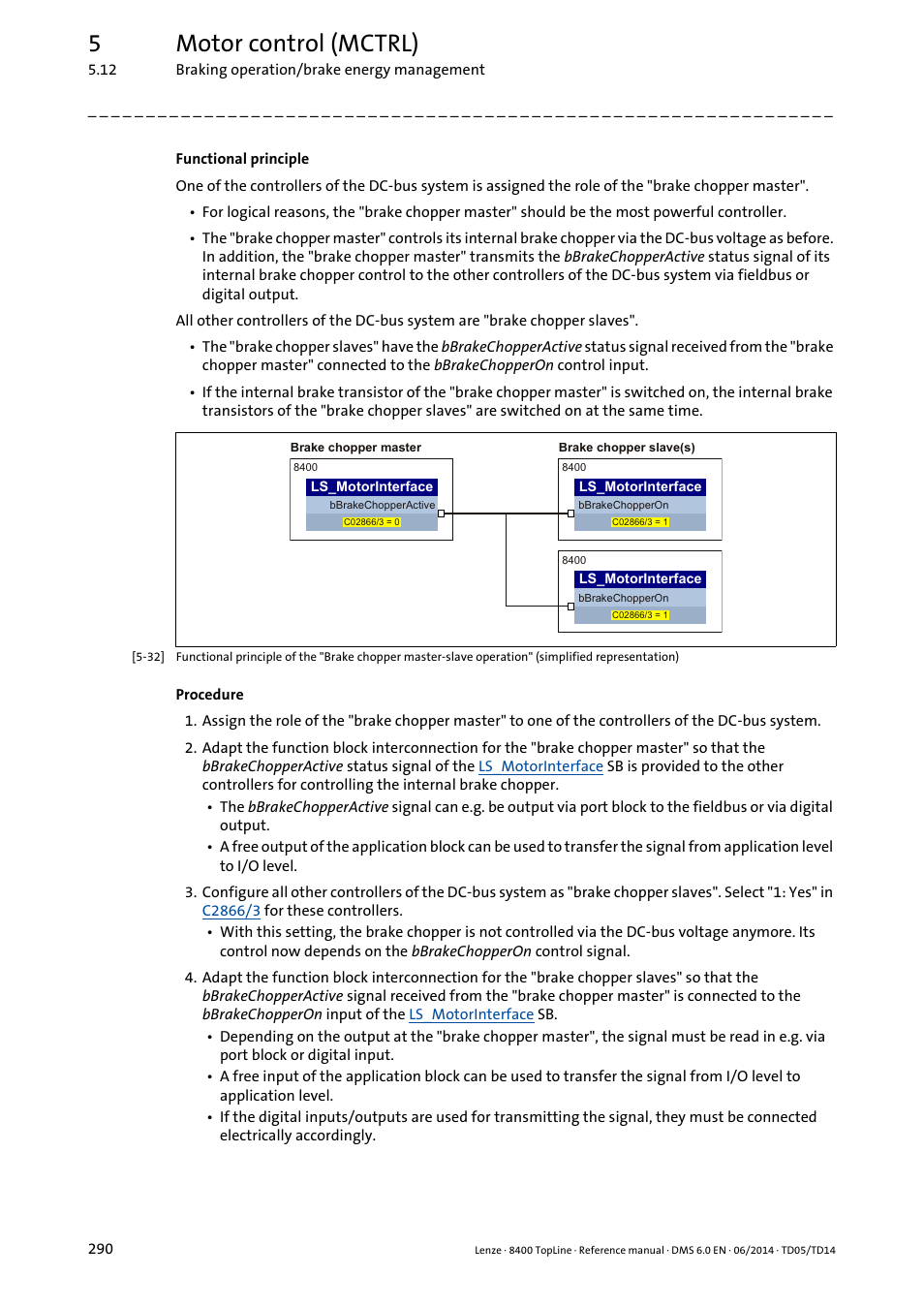 5motor control (mctrl) | Lenze 8400 TopLine User Manual | Page 290 / 1760