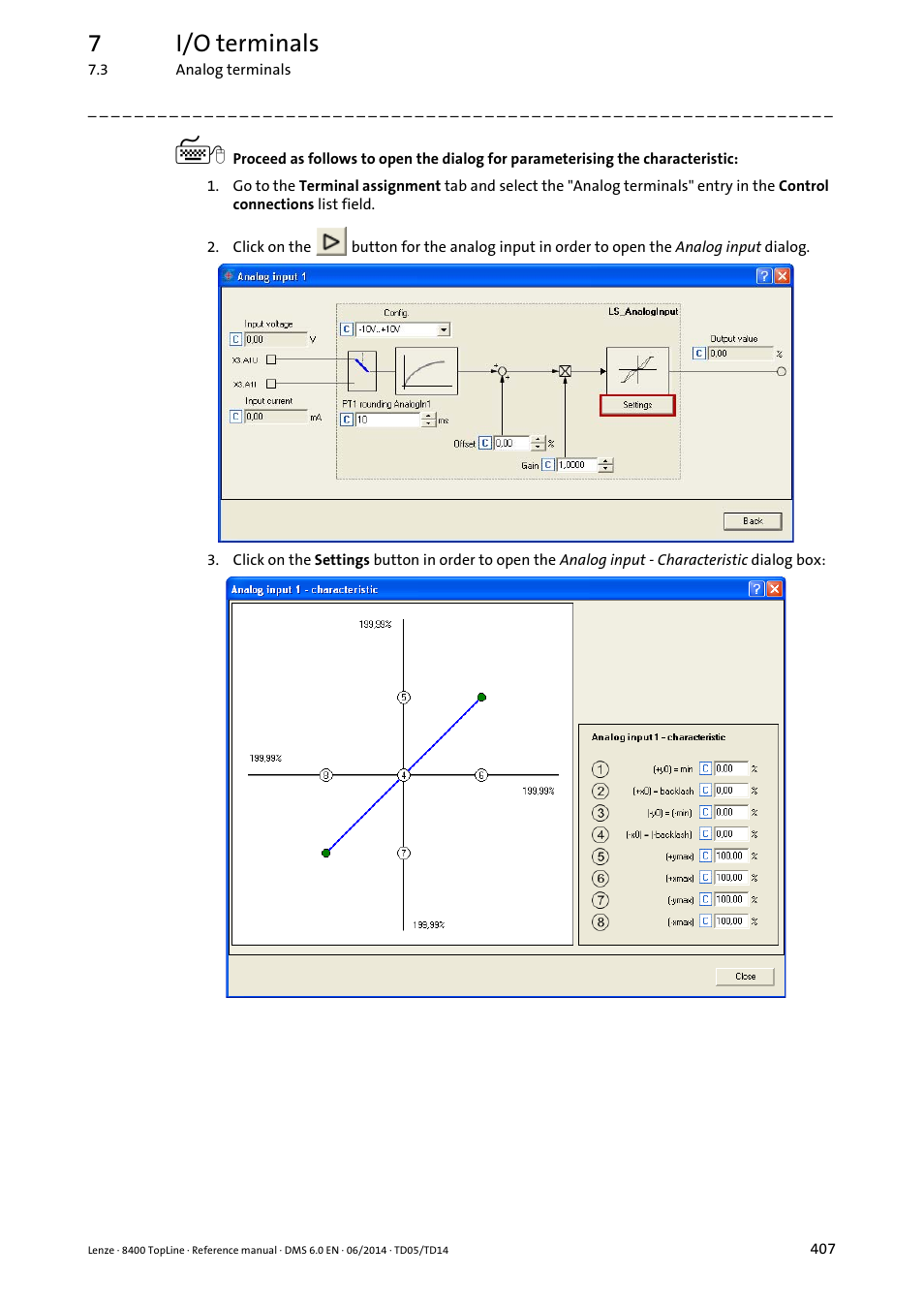 7i/o terminals | Lenze 8400 TopLine User Manual | Page 407 / 1760