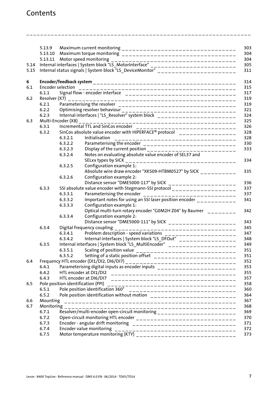 Lenze 8400 TopLine User Manual | Page 7 / 1760