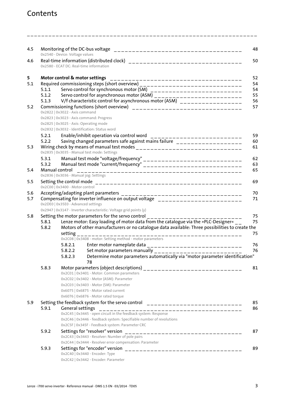 Lenze i700 User Manual | Page 3 / 338